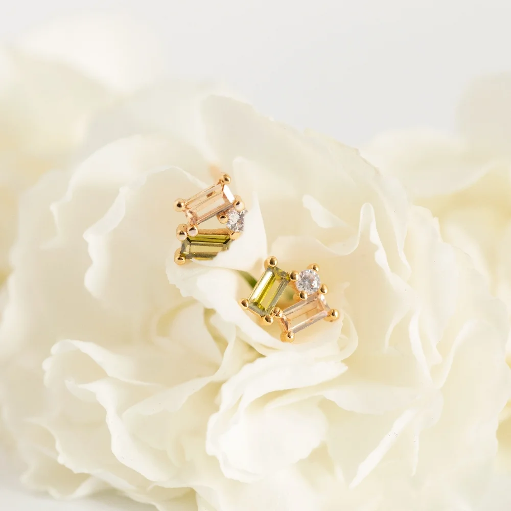 Sophia Stud Earrings (S925) - Picture 2 of 6